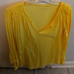 Calvin Klein Med Long Sleeve Yellow Shirt